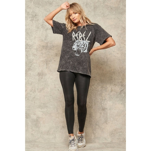 Rebel Tiger Studded Vintage Tee